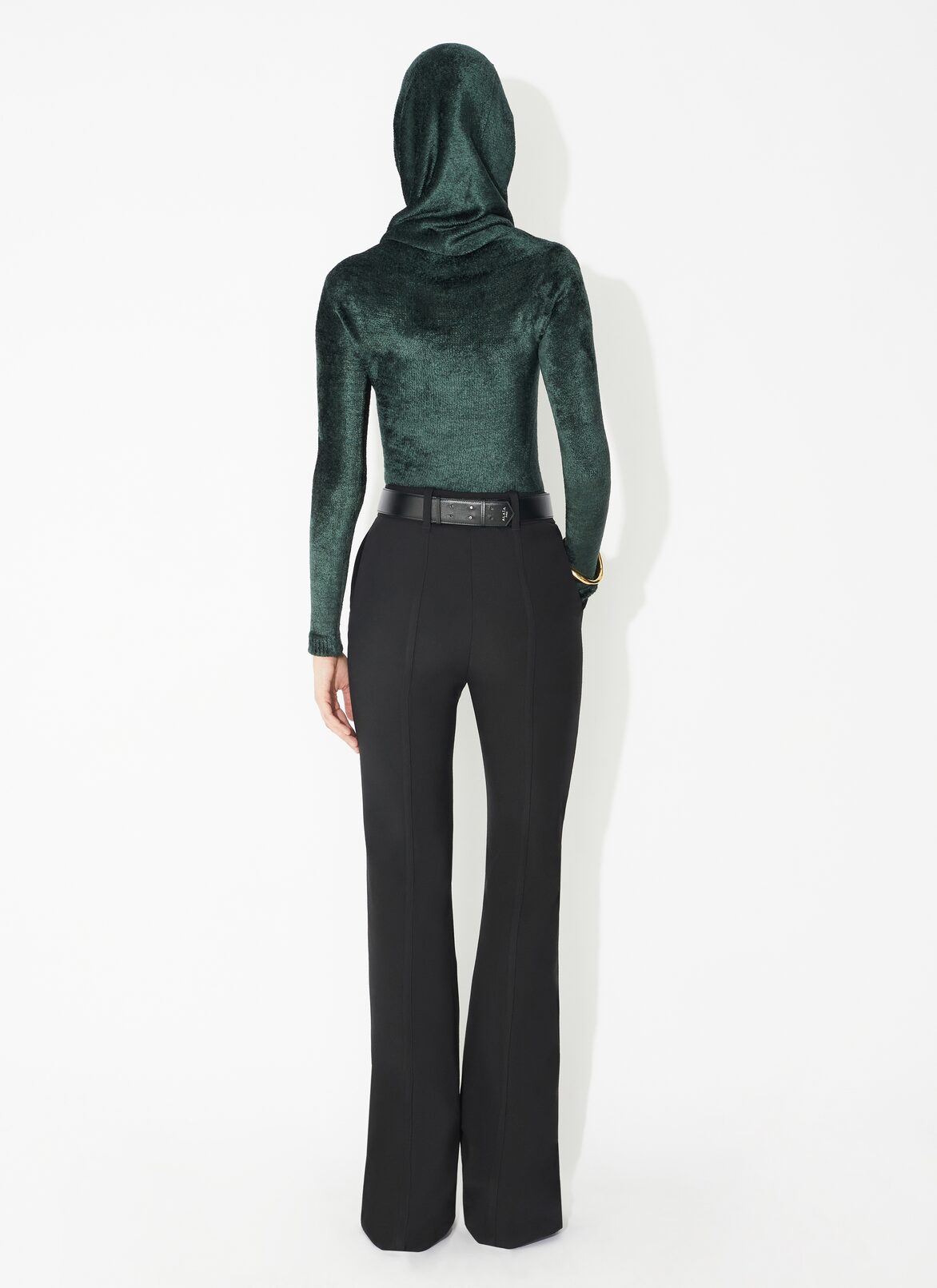 Tailored bootcut wool pant ALAÏA BLACK TAILORED BOOTCUT WOOL PANT